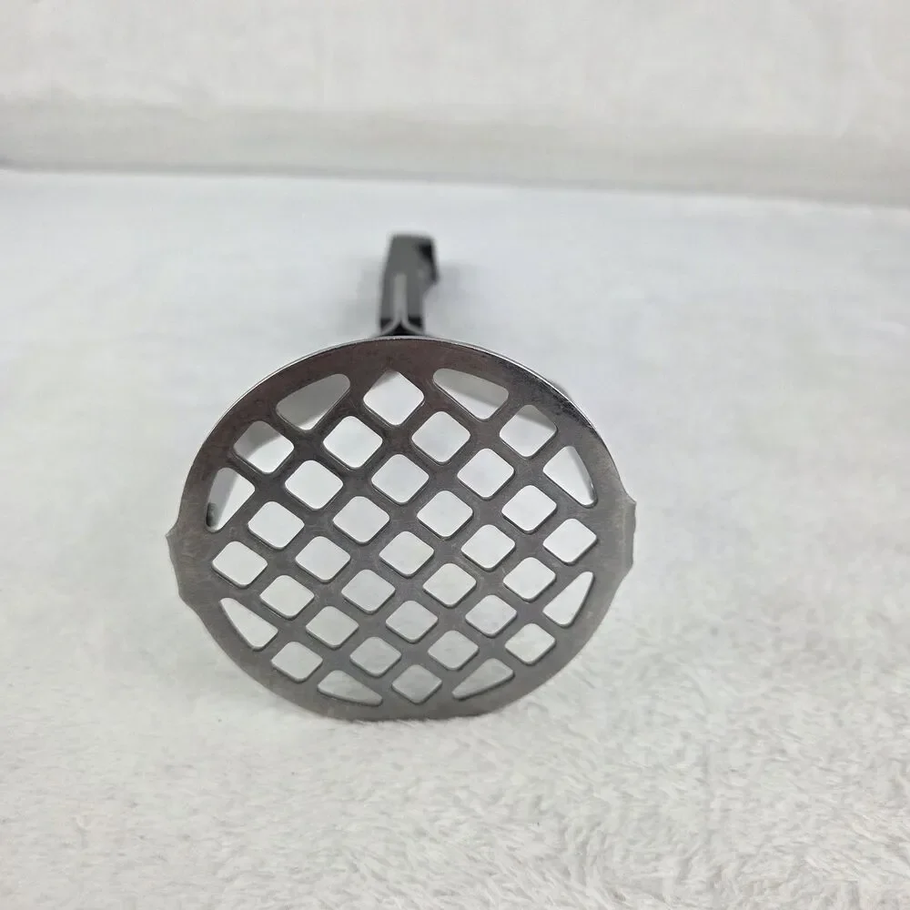 Vintage Maid Of Honor Stainless‎ Steel Potato Masher Black Handle 9.5”